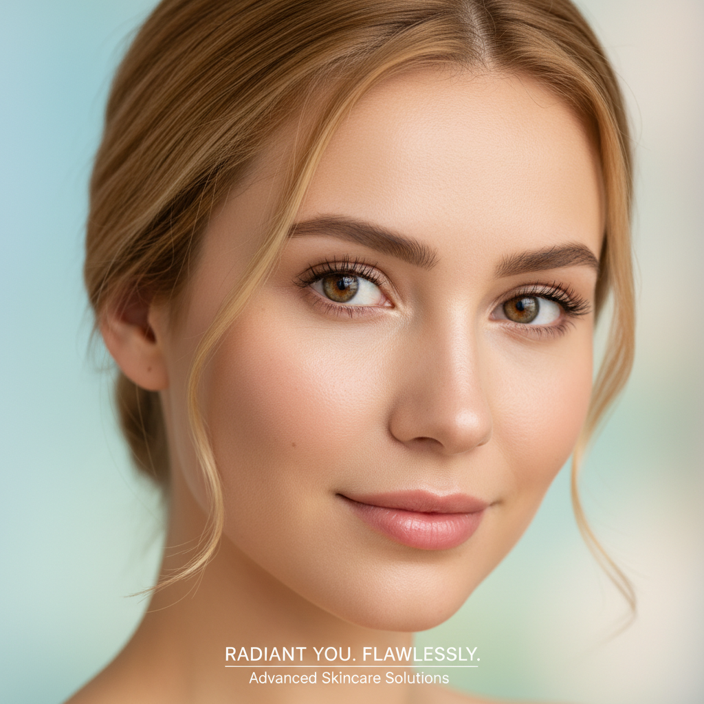 Woman with flawless skin